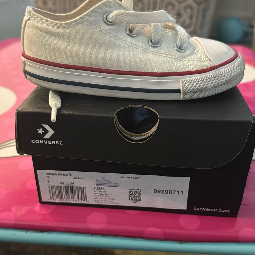 Toddler White Converse